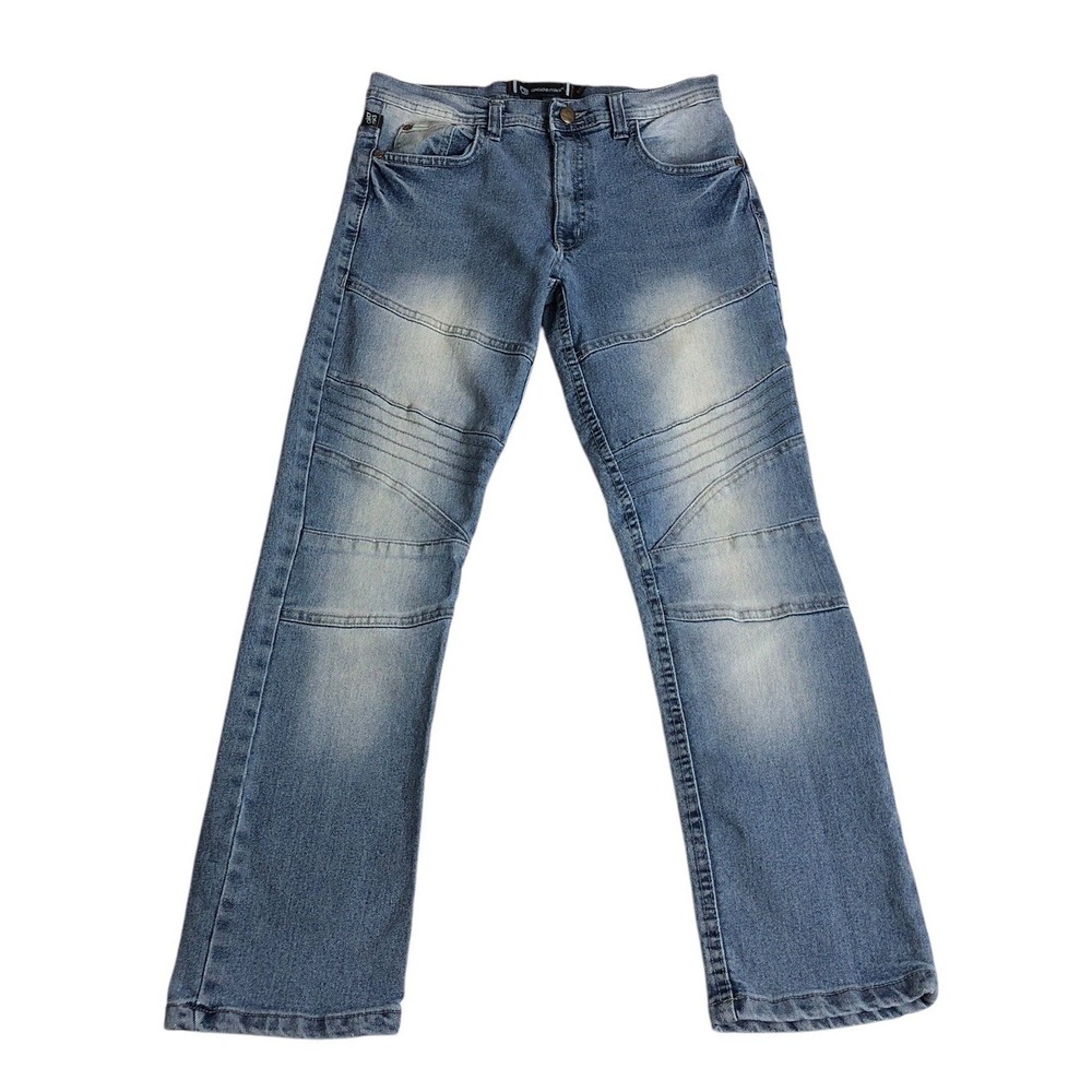 Akademiks Jeans Youth Boys 16 Blue Denim Straight Leg Streetwear Hip Hop Y2K